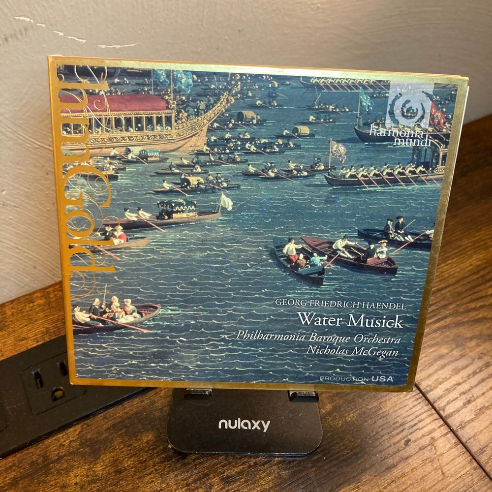 Handel Water Musick CD Philharmonia Baroque Nicholas McGegan Harmonia Mundi Gold